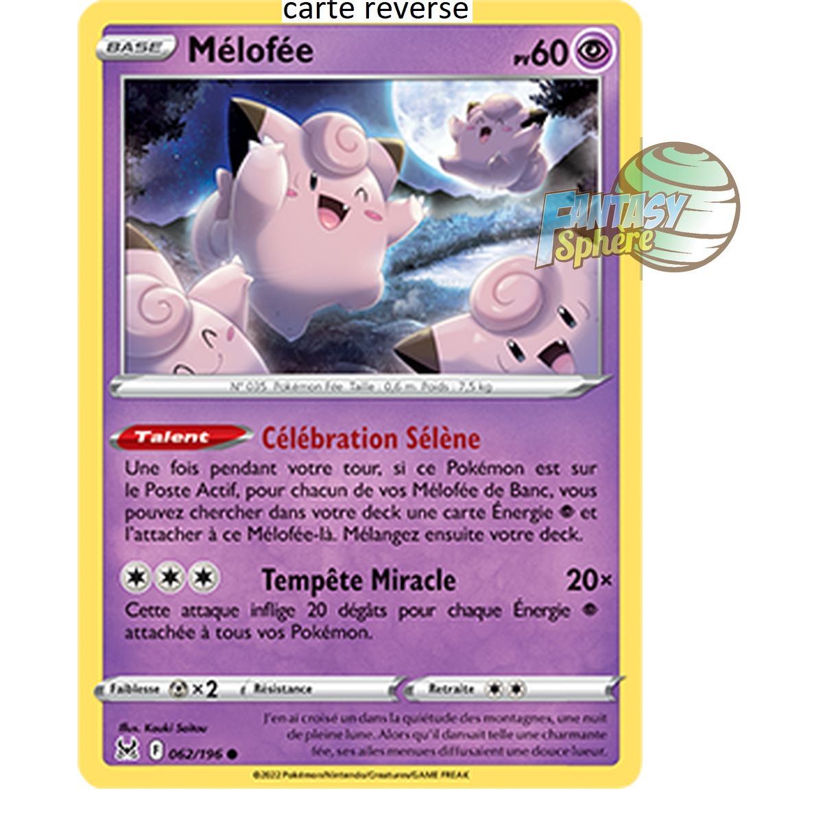 Clefairy - Reverse 62/196_R - Sword and Shield 11 Lost Origin