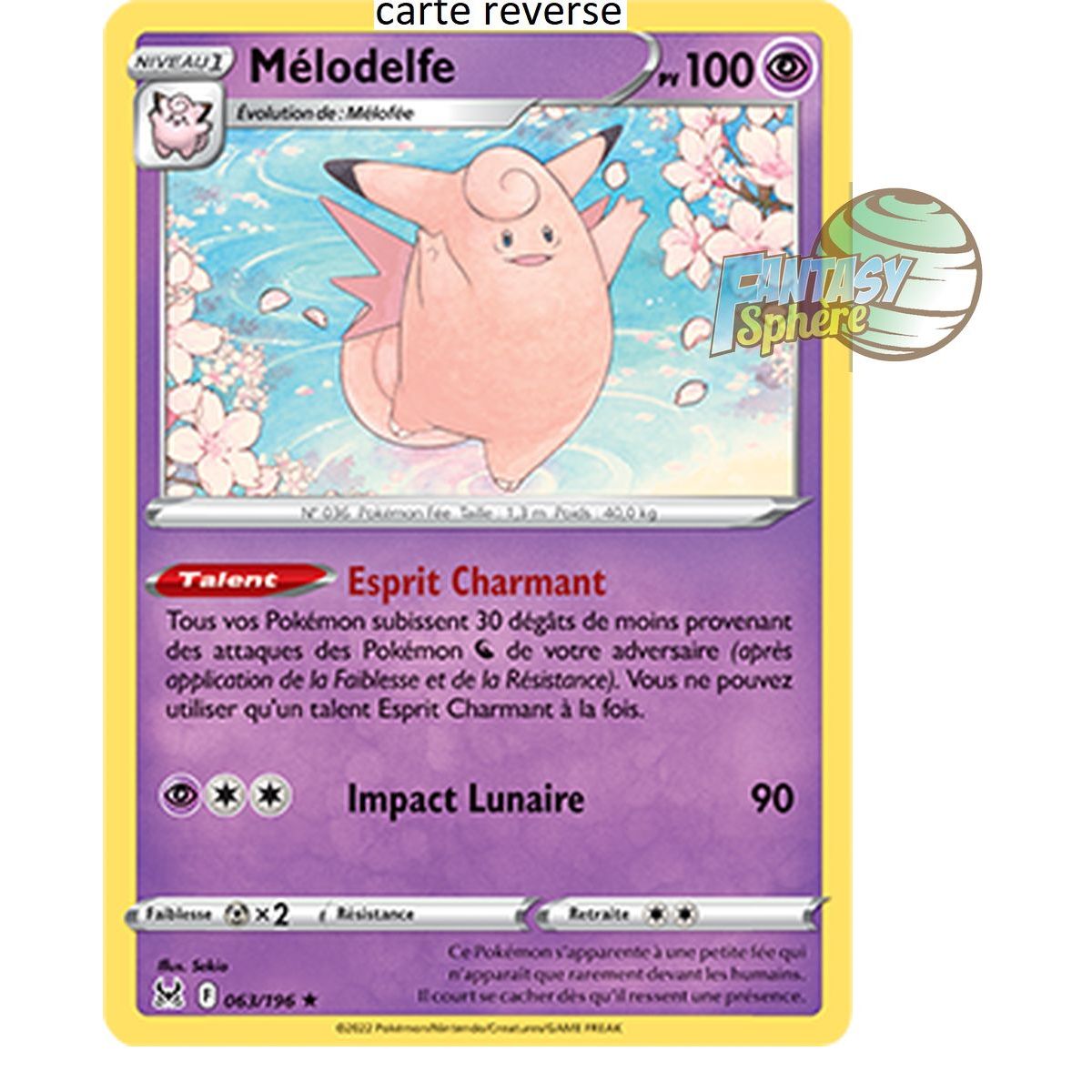 Clefable - Reverse 63/196_R - Sword and Shield 11 Lost Origin