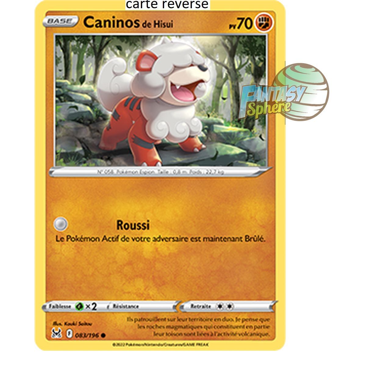 Hisui's Caninos - Reverse 83/196_R - Sword and Shield 11 Lost Origin