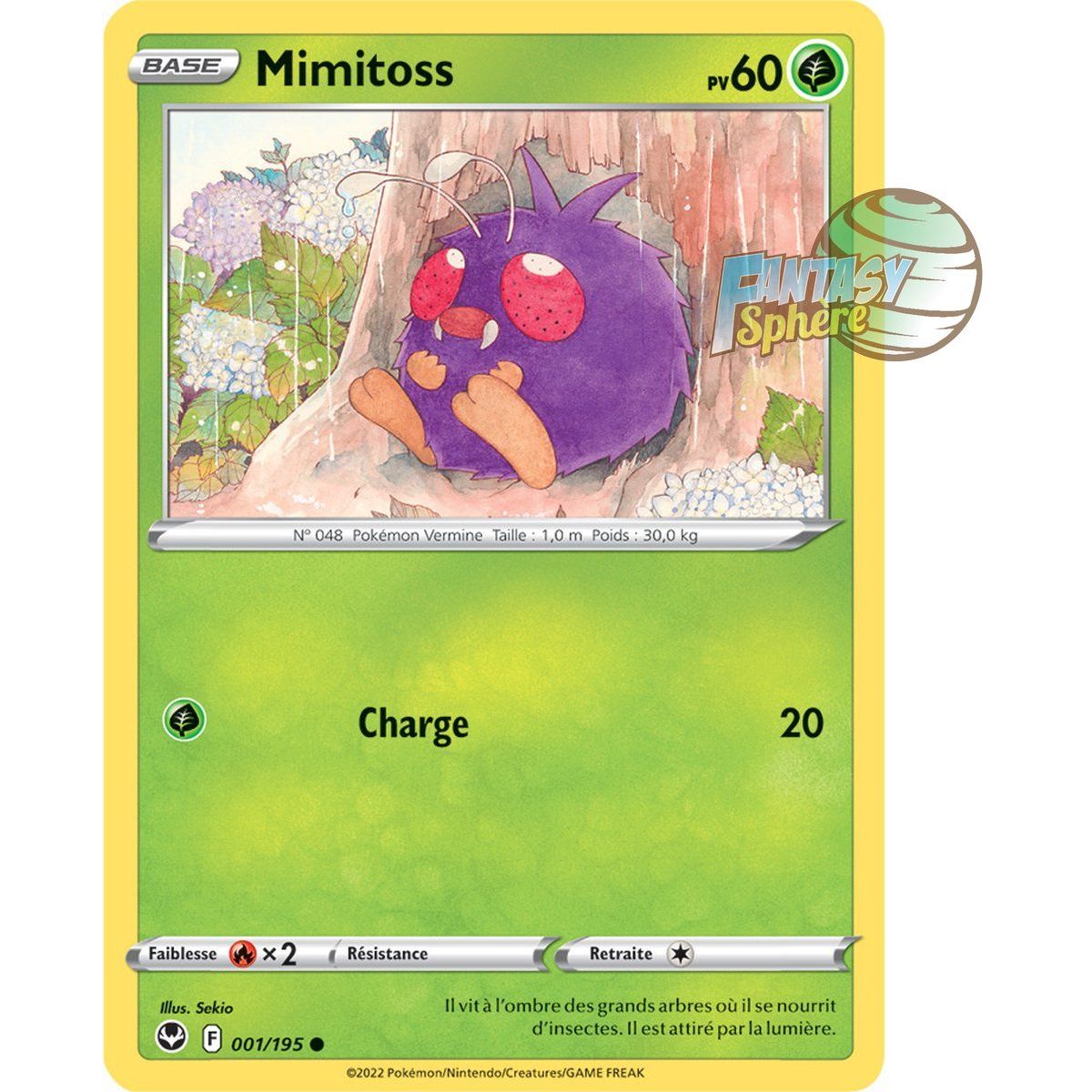Mimitoss - Commune 1/195 - Sword and Shield 12 Silver Storm