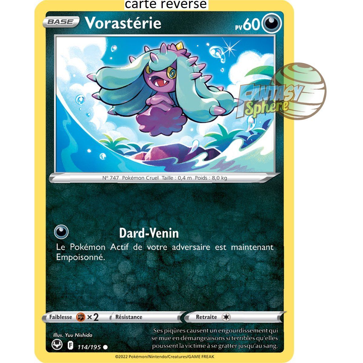 Vorastérie - Reverse 114/195 - Sword and Shield 12 Silver Storm