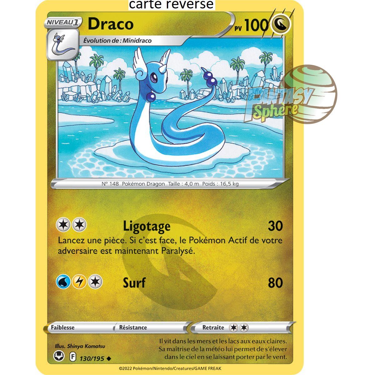 Draco - Reverse 130/195 - Sword and Shield 12 Silver Storm