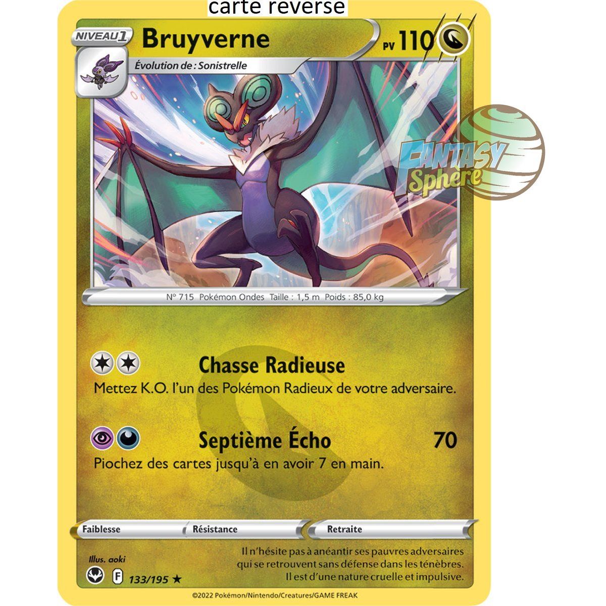 Bruyverne - Reverse 133/195 - Sword and Shield 12 Silver Storm