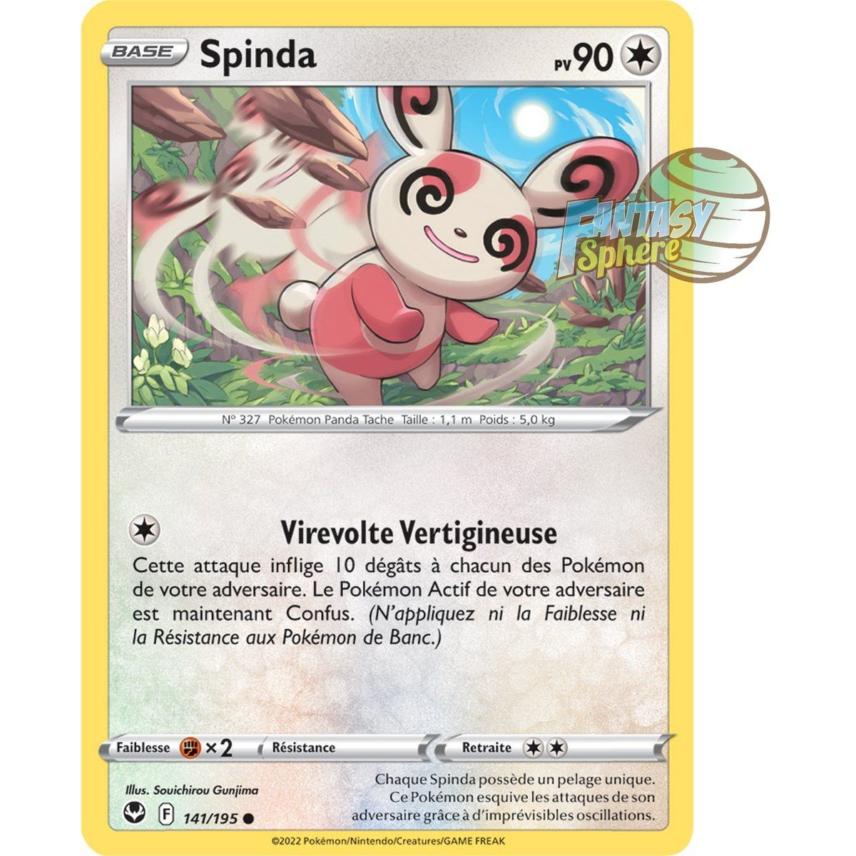 Spinda - Commune 141/195 - Sword and Shield 12 Silver Storm