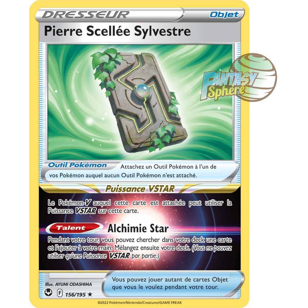 Sylvan Sealed Stone - Holo Rare 156/195 - Sword and Shield 12 Silver Storm