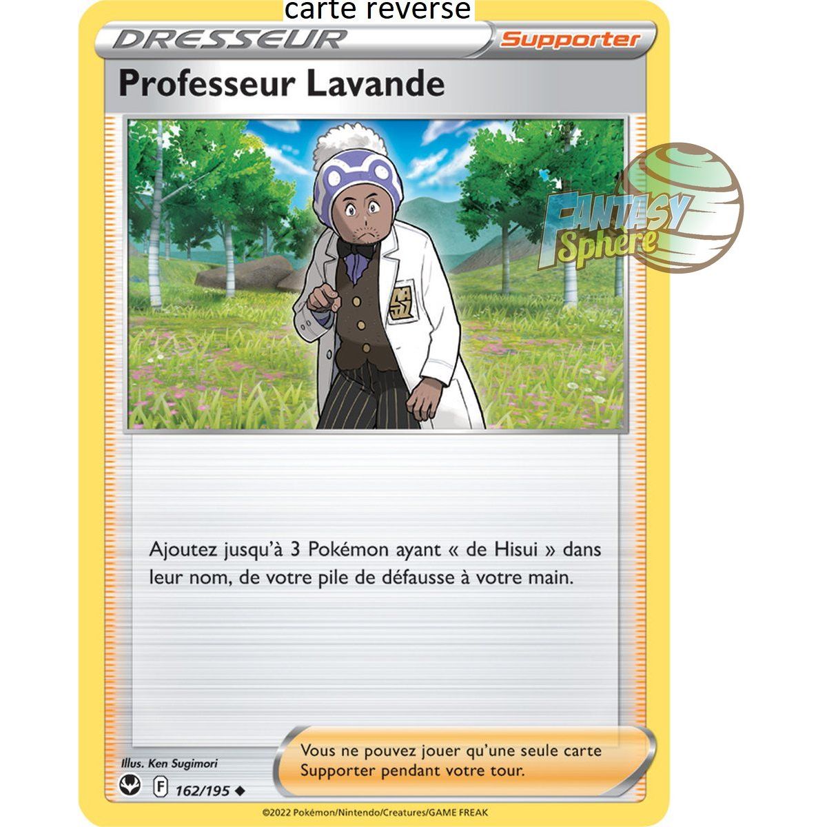 Professor Lavender - Reverse 162/195 - Sword and Shield 12 Silver Storm