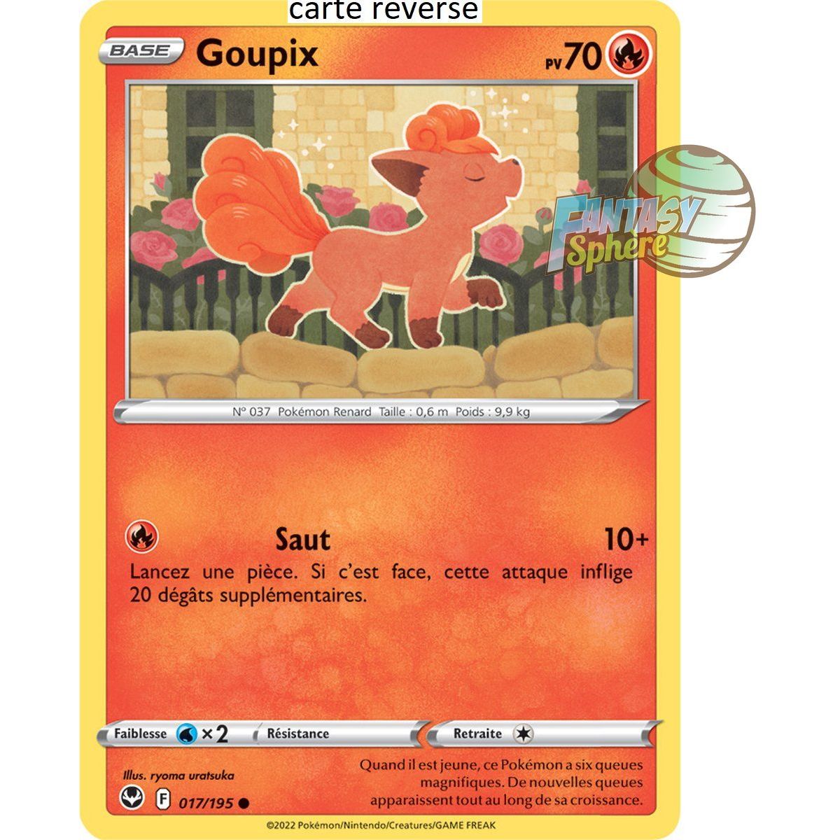 Vulpix - Reverse 17/195 - Sword and Shield 12 Silver Storm