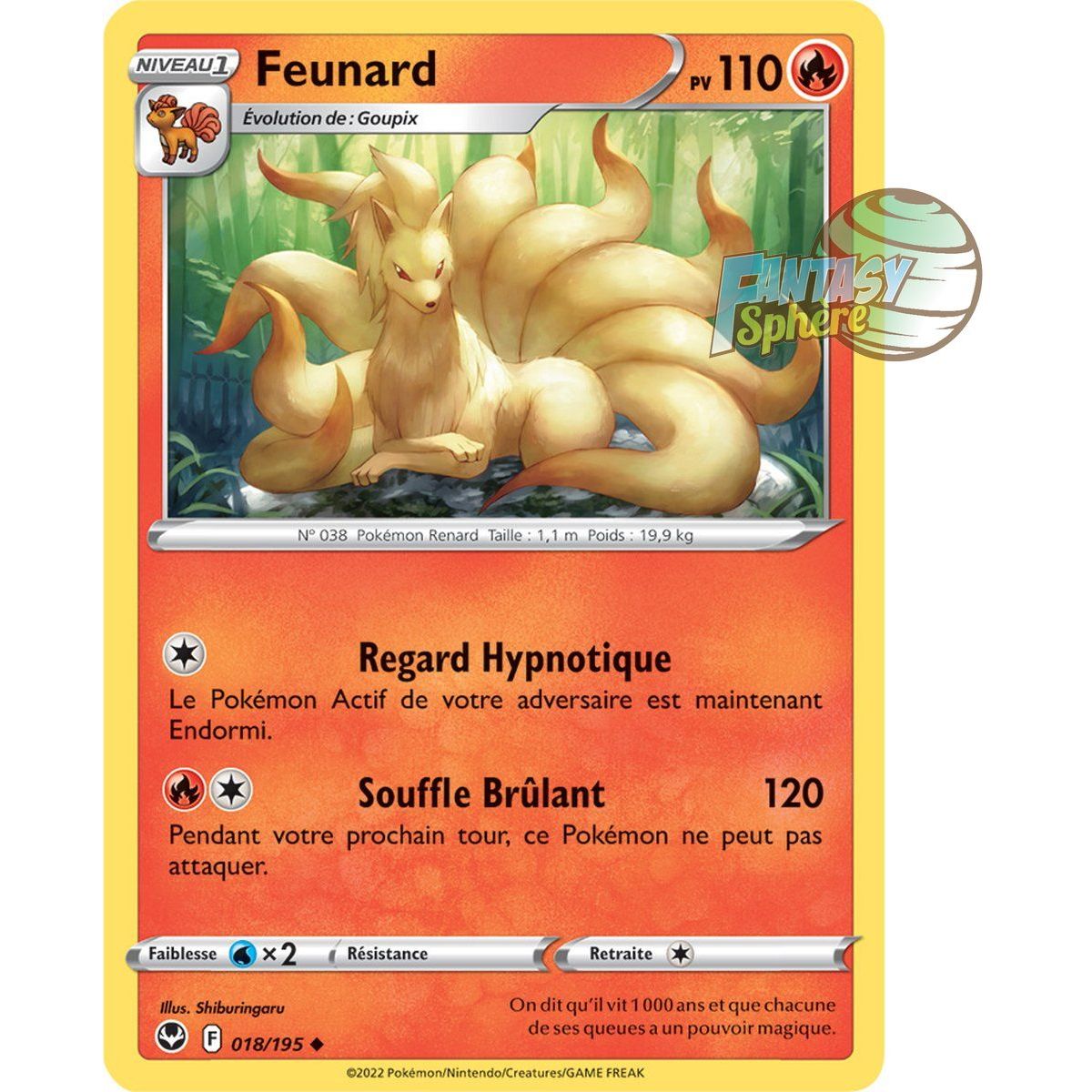 Item Ninetales - Uncommon 18/195 - Sword and Shield 12 Silver Storm