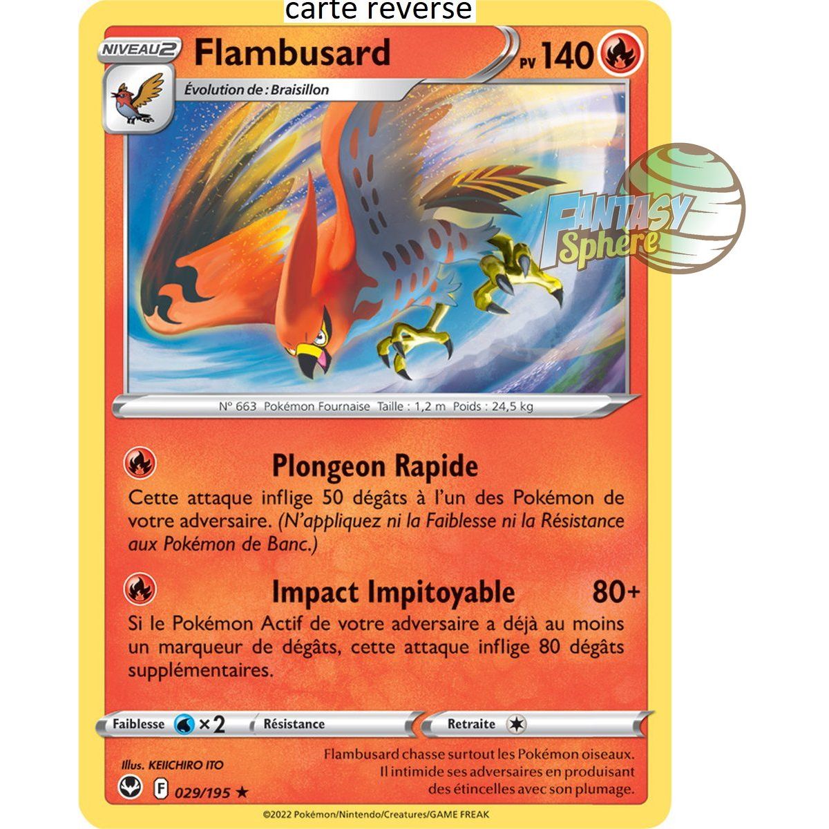 Flambusard - Reverse 29/195 - Sword and Shield 12 Silver Storm