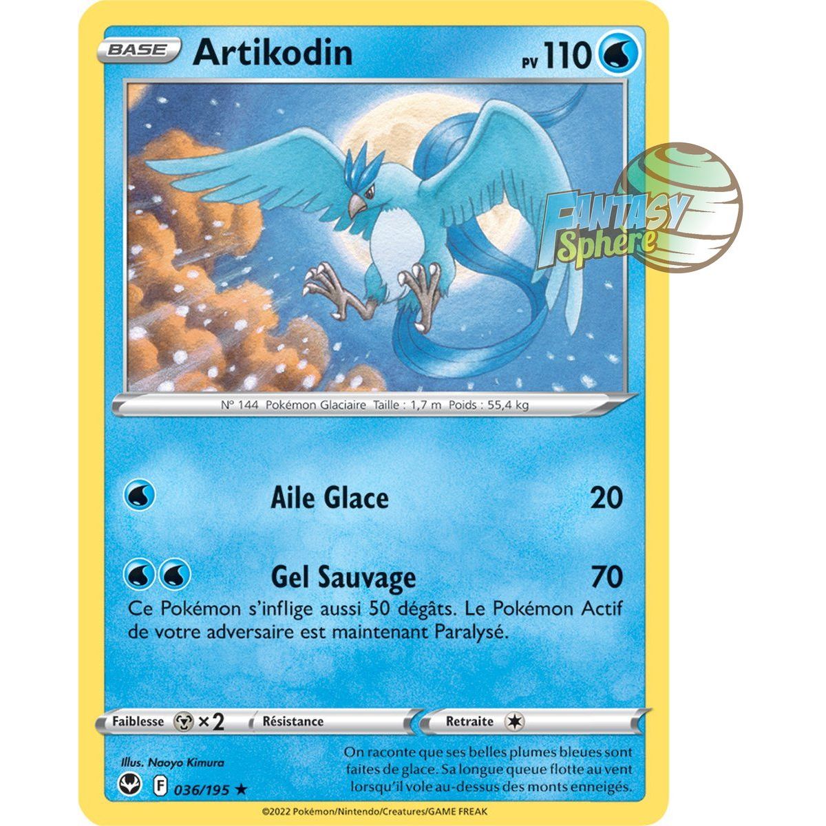 Articuno - Holo Rare 36/195 - Sword and Shield 12 Silver Storm