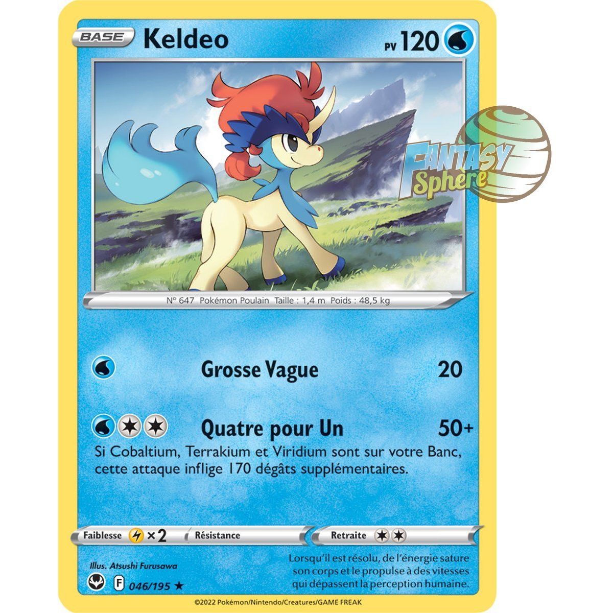 Keldeo - Rare 46/195 - Sword and Shield 12 Silver Storm