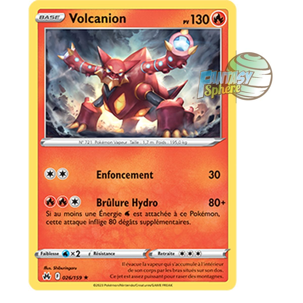 Item Volcanion - Holo Rare 26/159 - Sword and Shield 12.5 Zenith Supreme