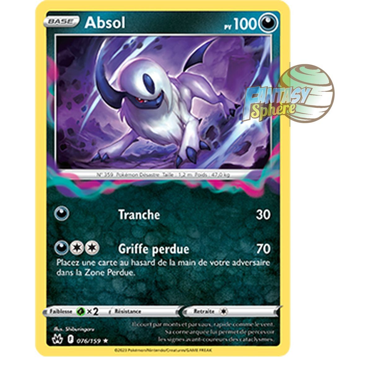 Item Absol - Holo Rare 76/159 - Sword and Shield 12.5 Zenith Supreme