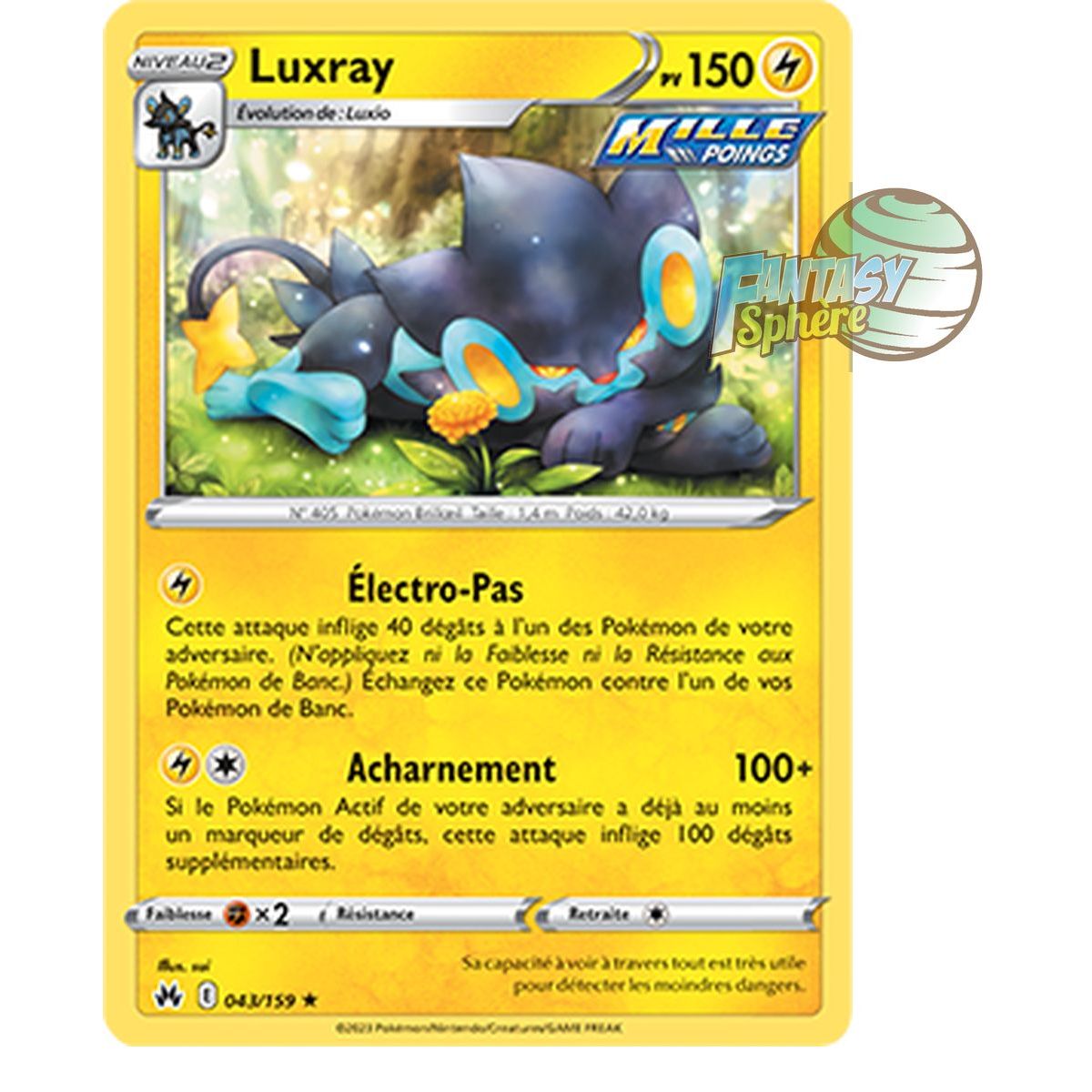 Luxray - Rare 43/159 - Sword and Shield 12.5 Zenith Supreme