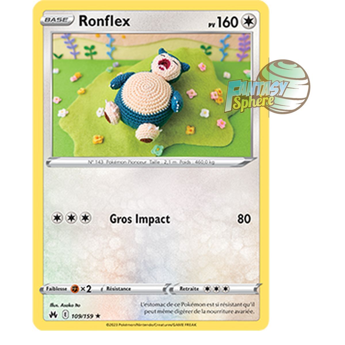 Snorlax - Rare 109/159 - Sword and Shield 12.5 Zenith Supreme