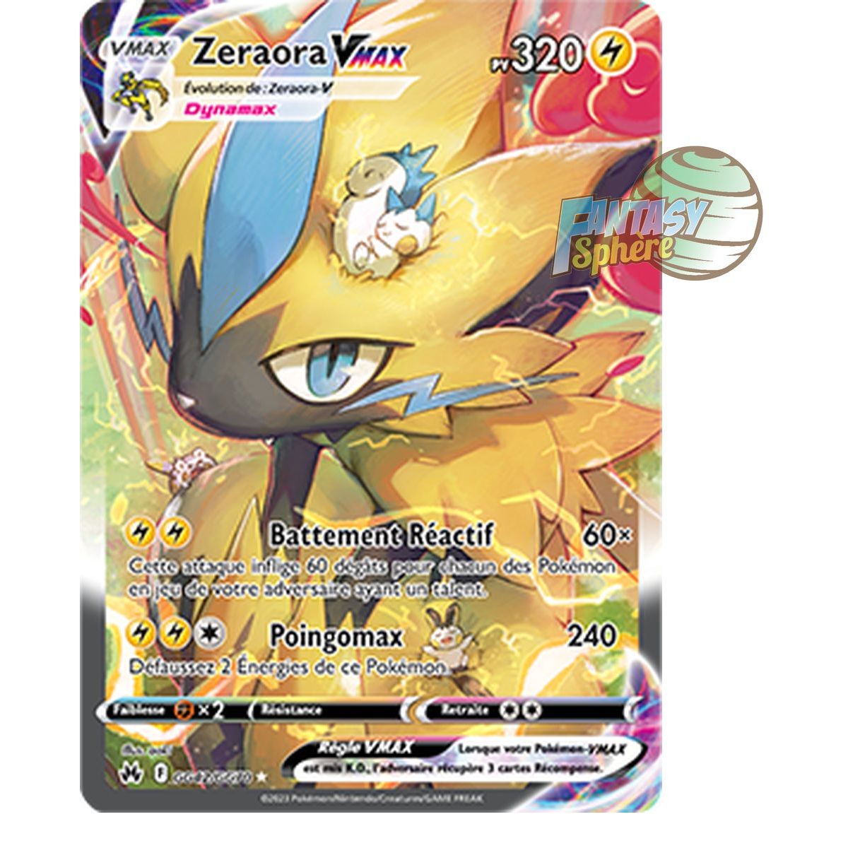 Item Zeraora VMAX - Rare GG42/GG70 - Sword and Shield 12.5 Zenith Supreme