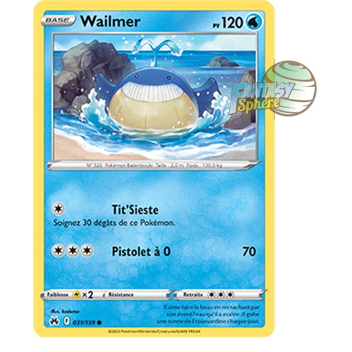 Item Wailmer - Reverse 31/159 - Sword and Shield 12.5 Zenith Supreme