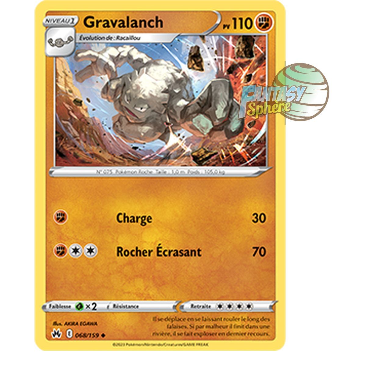 Gravalanch - Reverse 68/159 - Sword and Shield 12.5 Zenith Supreme