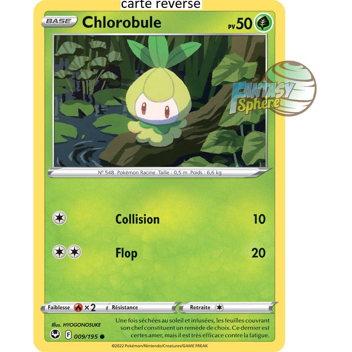 Chlorobule - Reverse 9/195 - Sword and Shield 12 Silver Storm