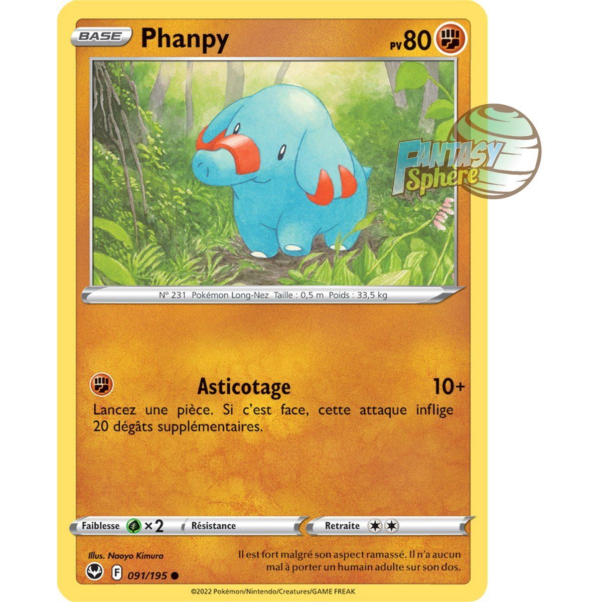Item Phanpy - Commune 91/195 - Sword and Shield 12 Silver Storm