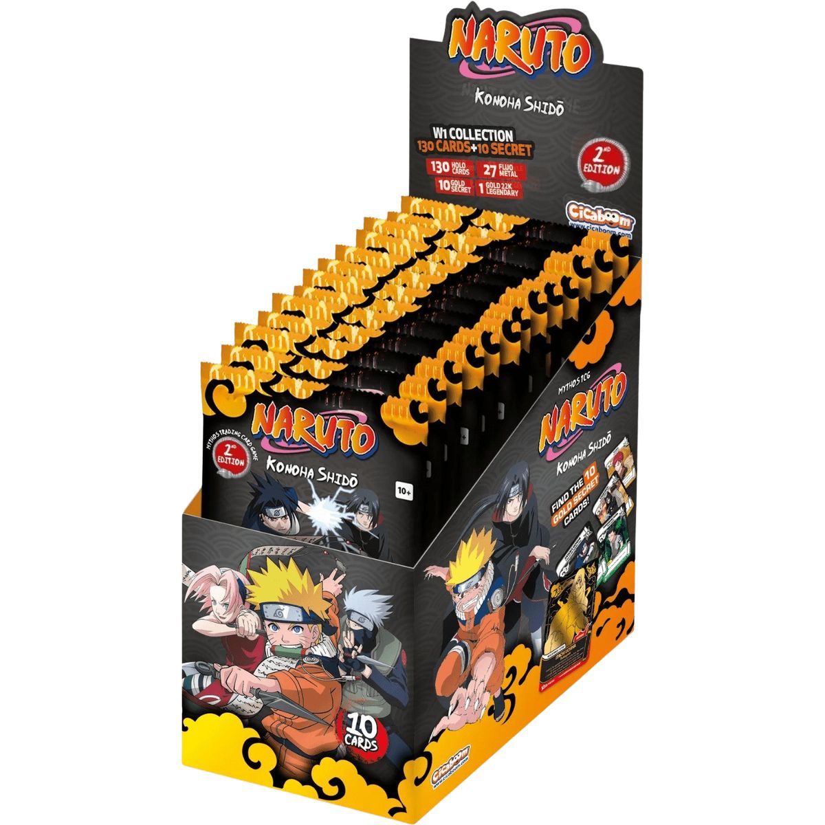 (ED2) Box of 12 Booster Boxes - Konoha Shido - Naruto Mythos TCG - 2nd Edition - FR
