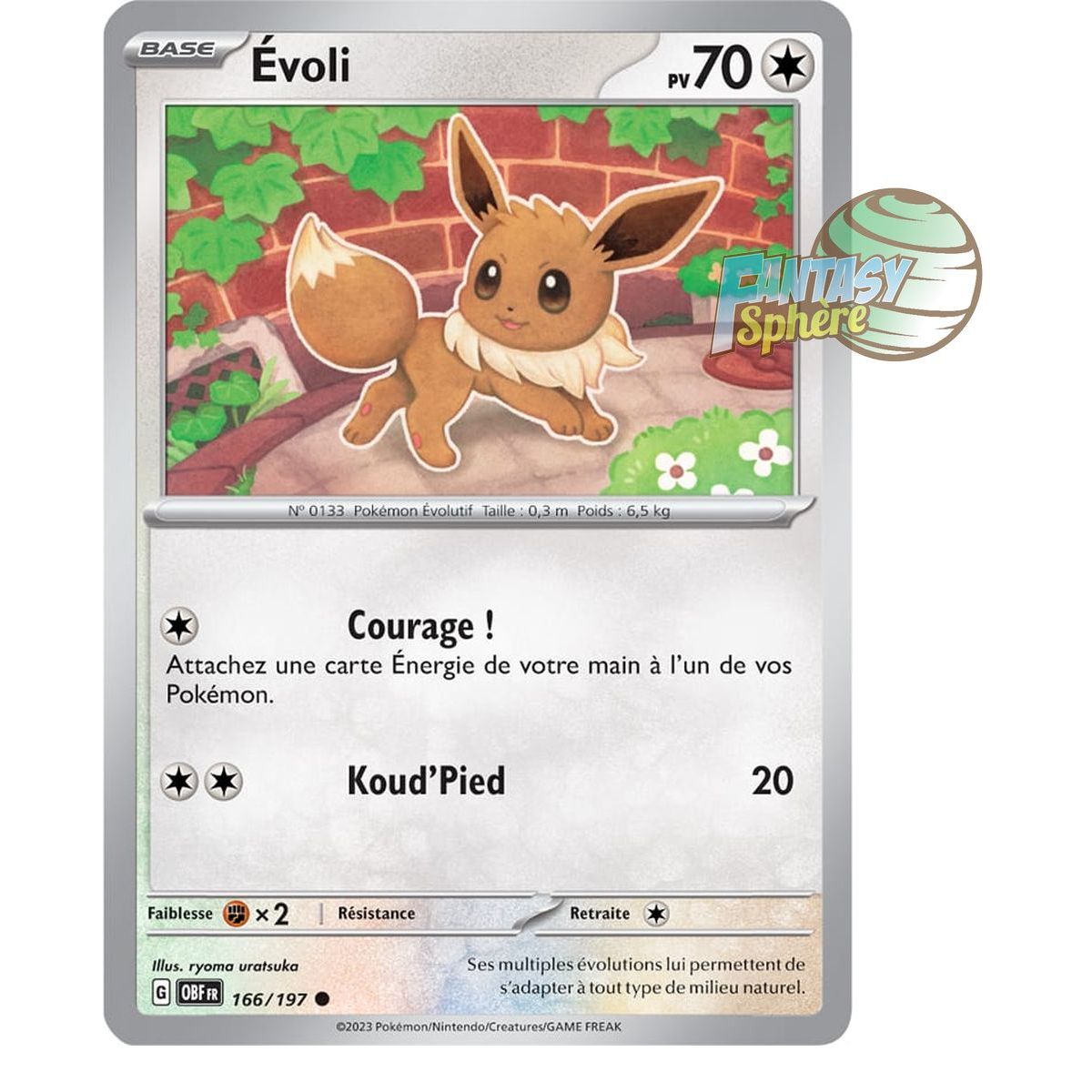 Eevee - Reverse 166/197 - Scarlet and Violet Obsidian Flames