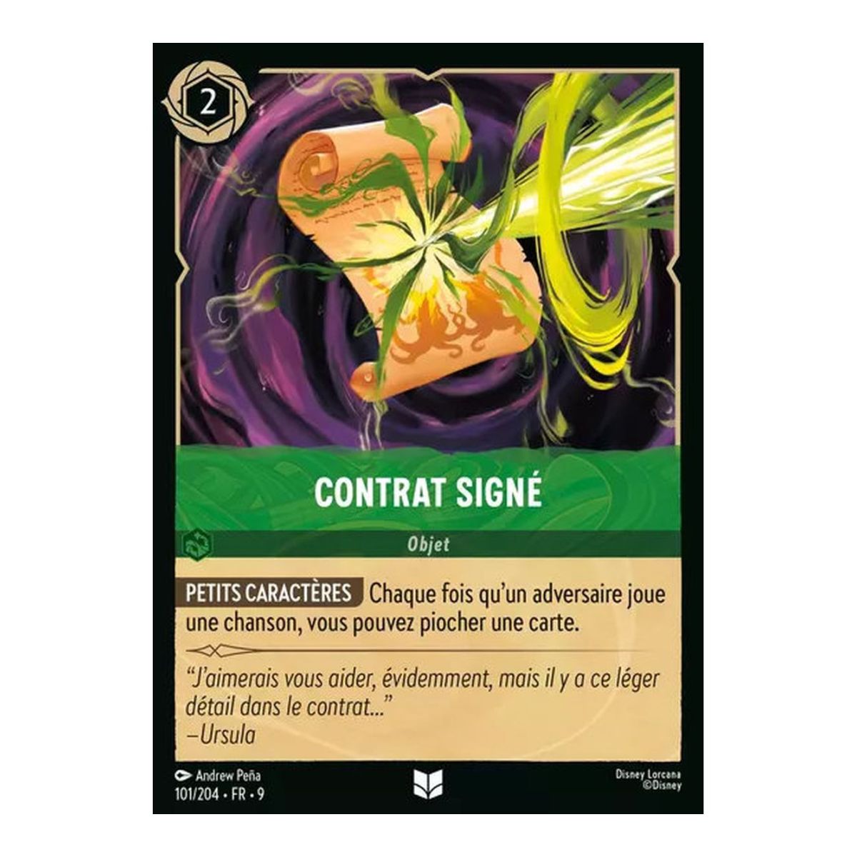 Contract signed - 101/204 - FAB - Fabulous - Uncommon - French