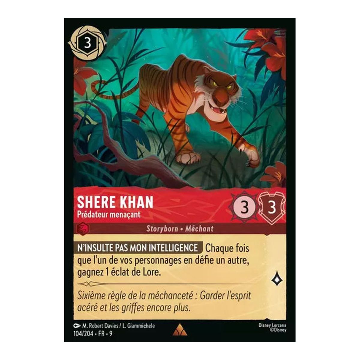 Shere Khan, Menacing Predator - 104/204 - FAB - Fabulous - Brilliant - Premium - French