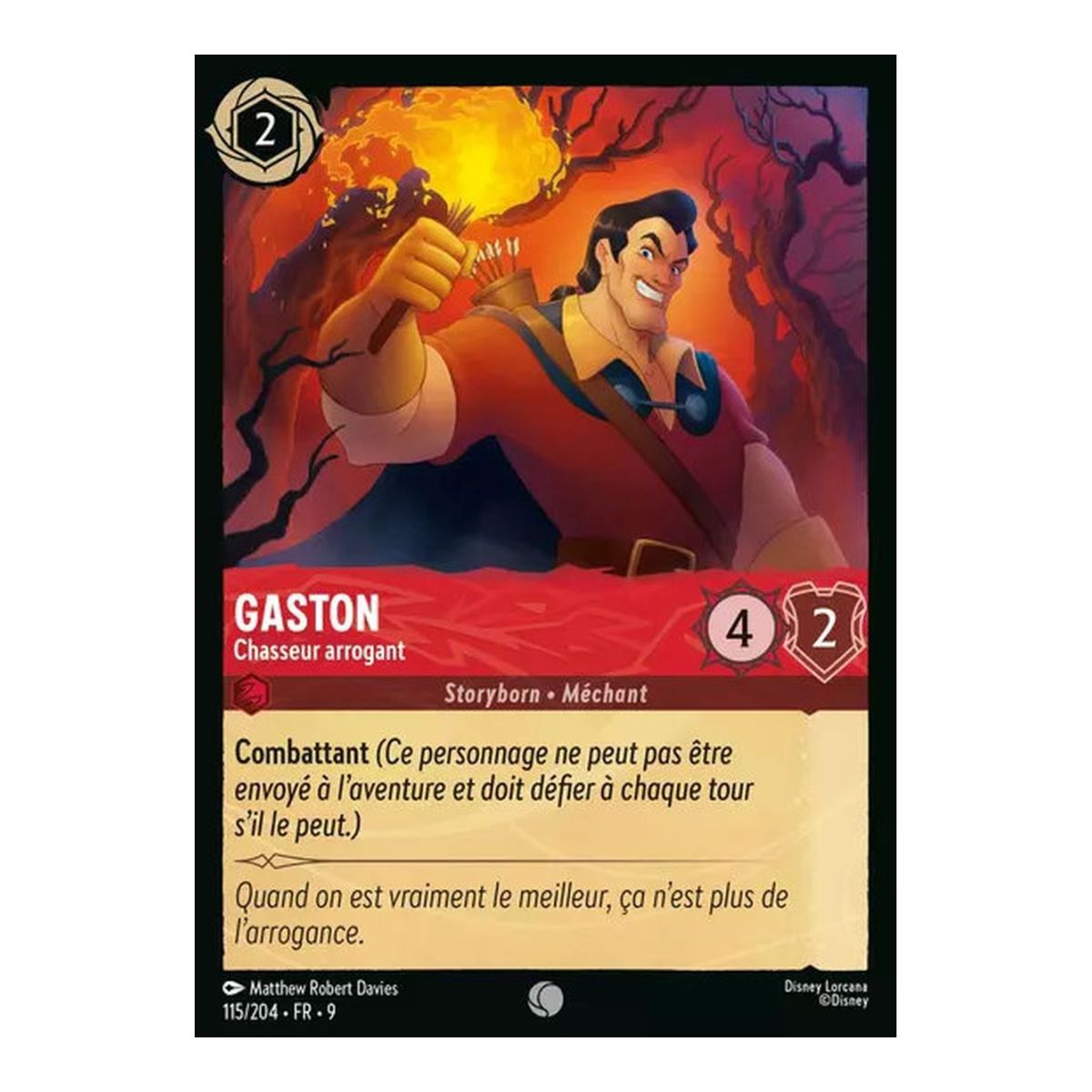 Gaston, the Arrogant Hunter - 115/204 - FAB - Fabulous - Common - French