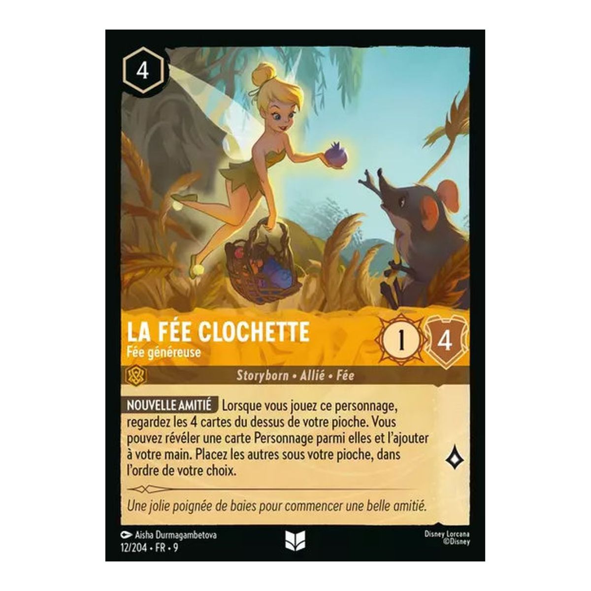 Tinker Bell, the Generous Fairy - 12/204 - FAB - Fabulous - Uncommon - French