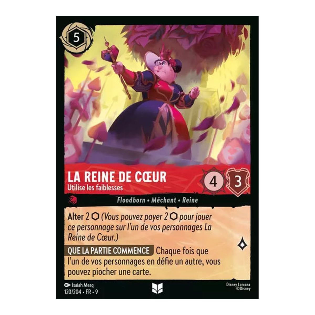 The Queen of Hearts, Exploits Weaknesses - 120/204 - FAB - Fabulous - Uncommon - French