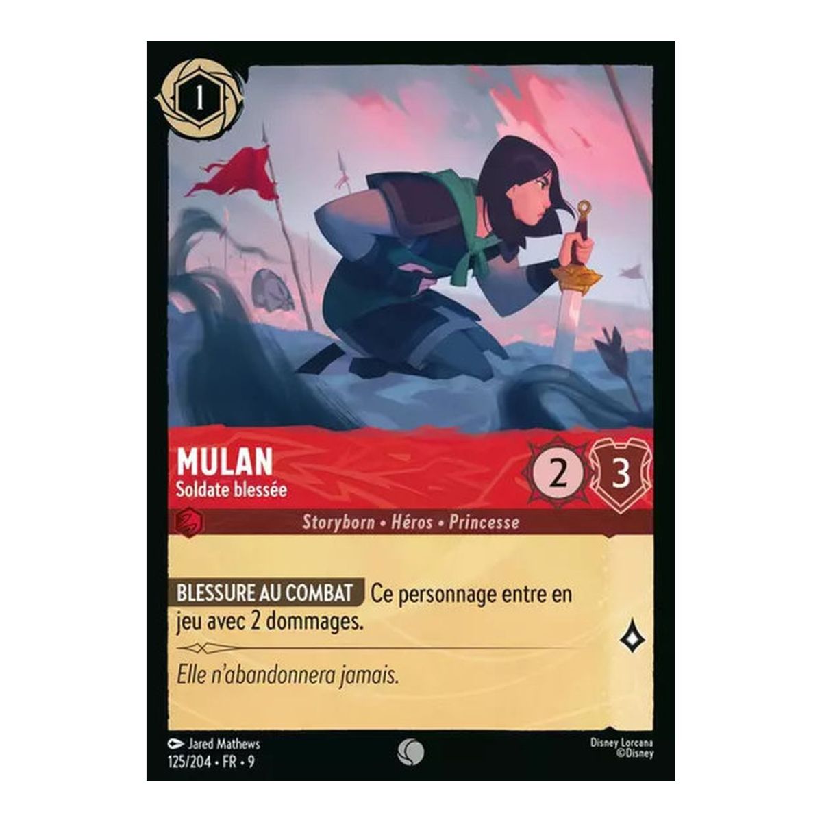 Mulan, Wounded Soldier - 125/204 - FAB - Fabulous - Brilliant - Premium - French