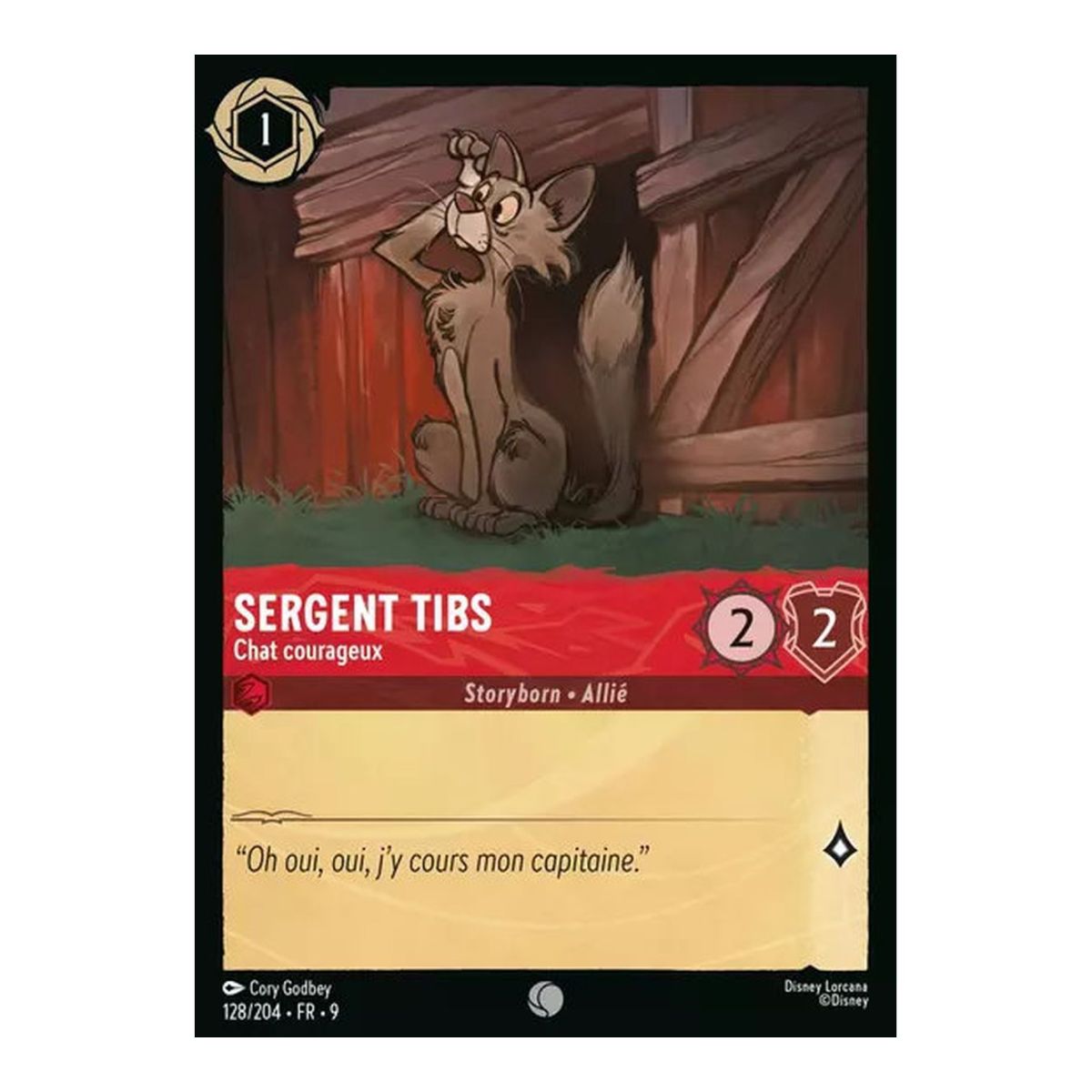 Sergeant Tibs, Brave Cat - 128/204 - FAB - Fabulous - Common - French