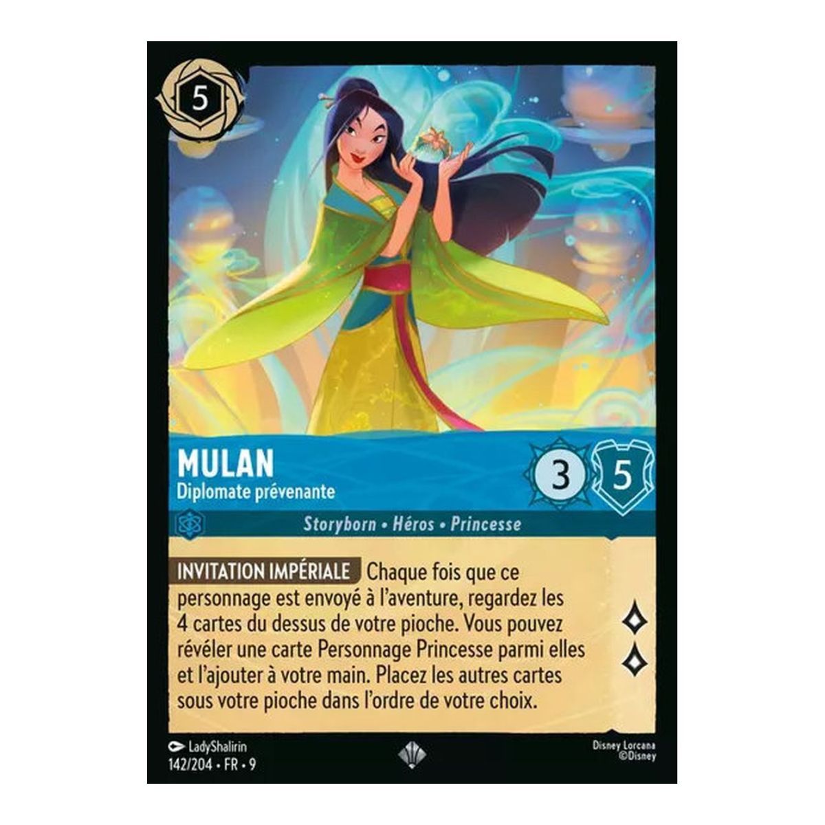Mulan, Thoughtful Diplomat - 142/204 - FAB - Fabulous - Super Rare - French
