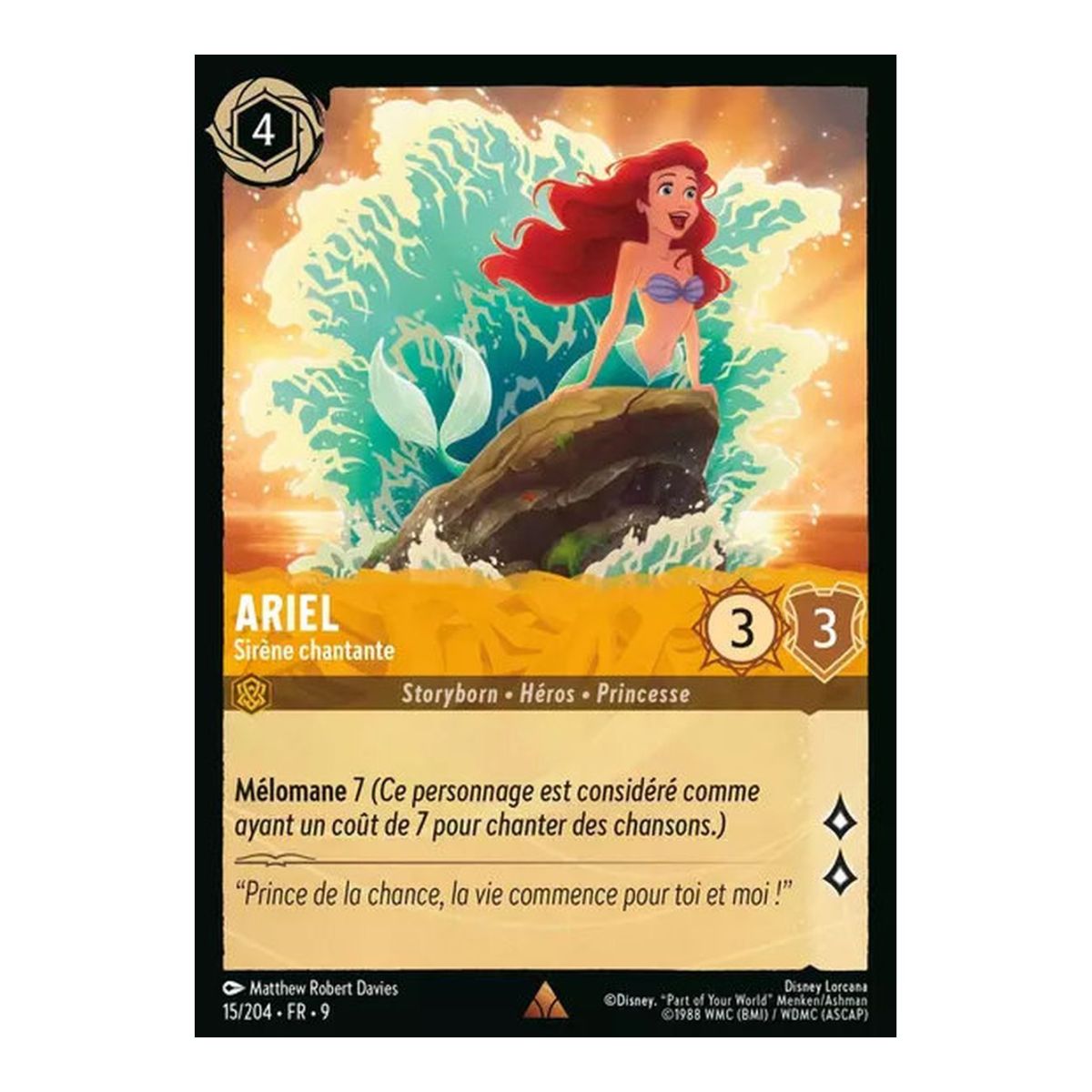 Ariel, Singing Mermaid - 15/204 - FAB - Fabulous - Rare - French