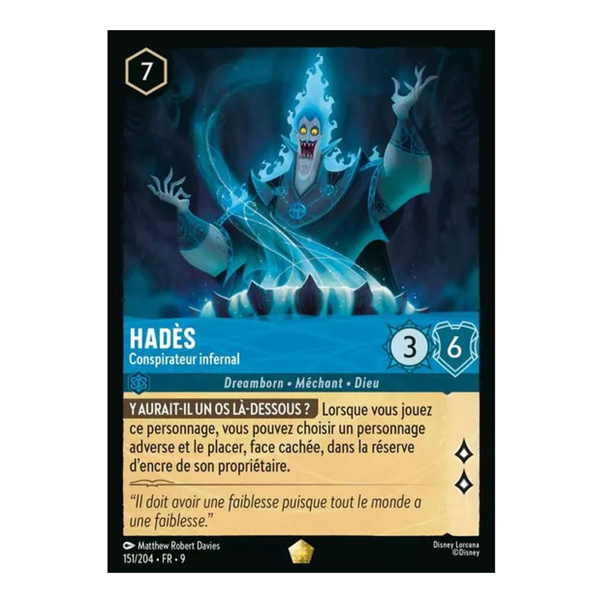 Hades, Infernal Conspirator - 151/204 - FAB - Fabulous - Brilliant - Premium - French