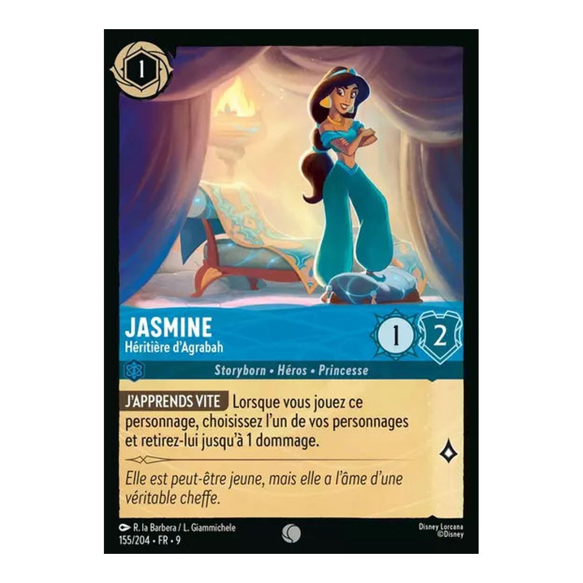 Jasmine, Heiress of Agrabah - 155/204 - FAB - Fabulous - Common - French