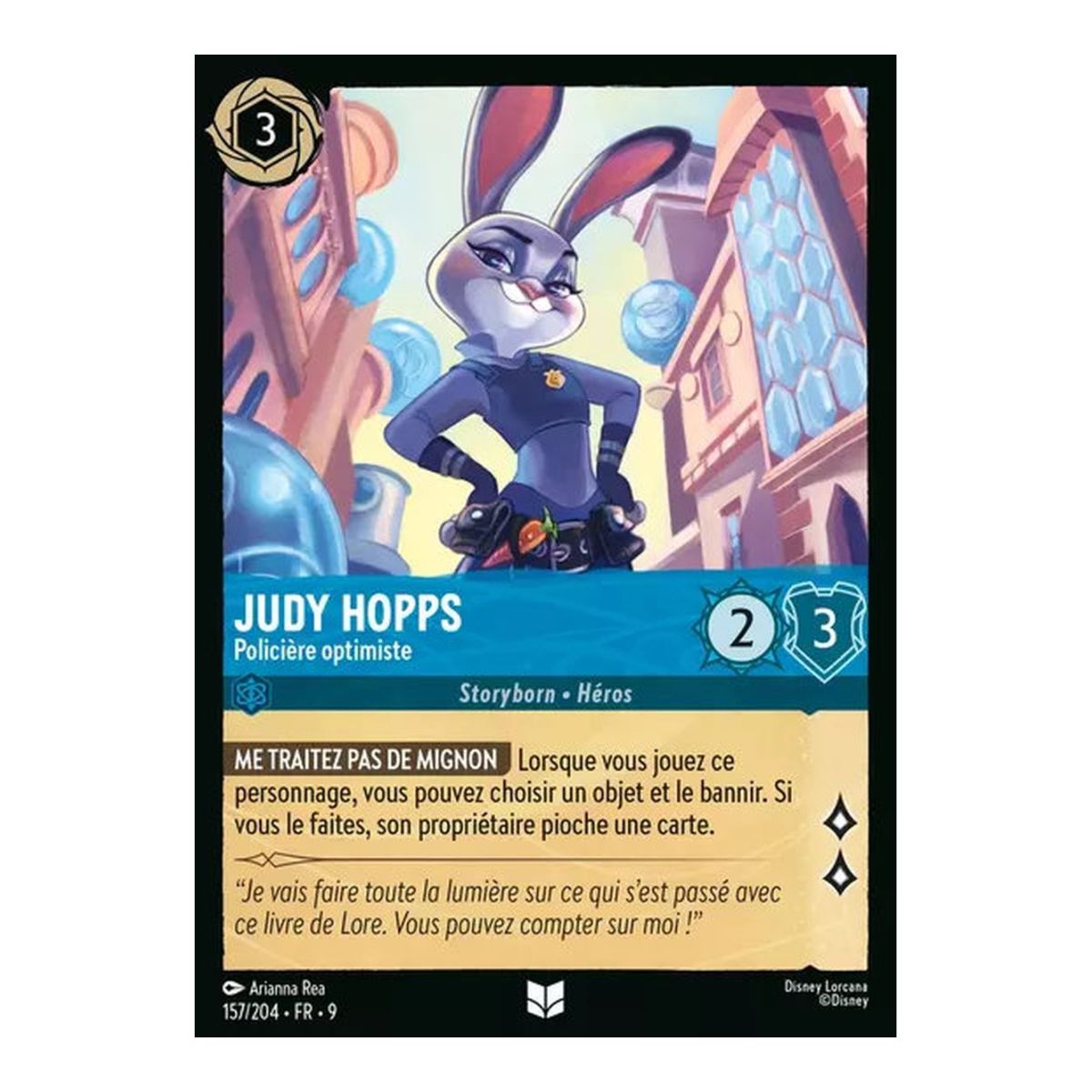 Judy Hopps, Optimistic Police Officer - 157/204 - FAB - Fabulous - Brilliant - Premium - French