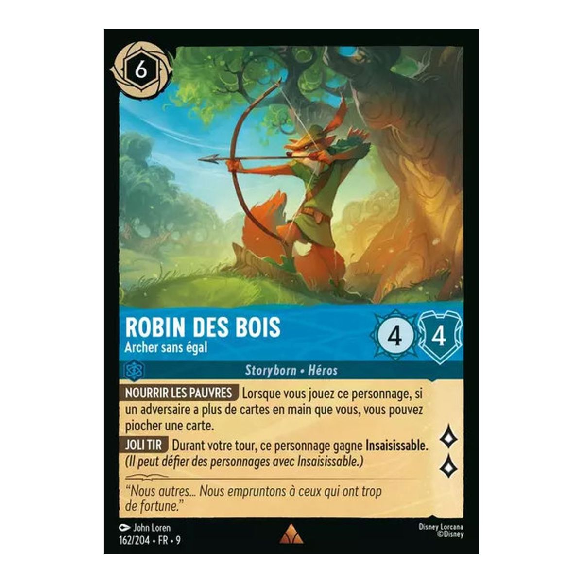 Robin Hood, Unrivaled Archer - 162/204 - FAB - Fabulous - Rare - French