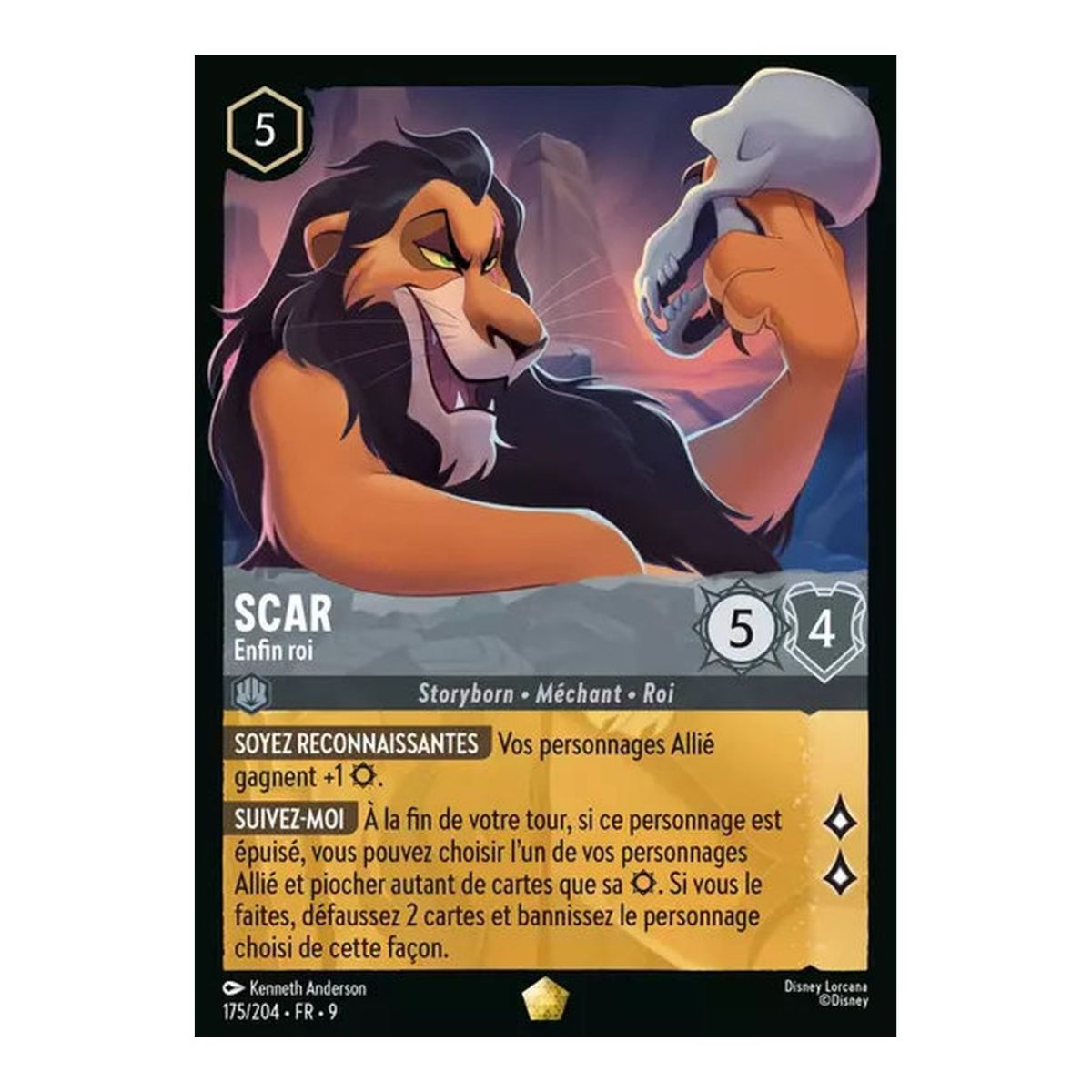 Scar, Finally King - 175/204 - FAB - Fabulous - Legendary - French
