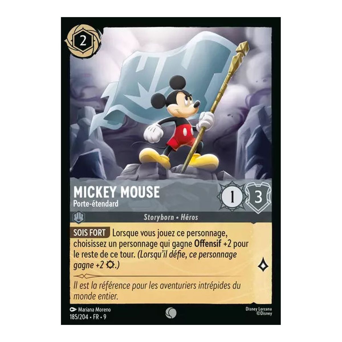 Mickey Mouse, Standard Bearer - 185/204 - FAB - Fabulous - Common - French