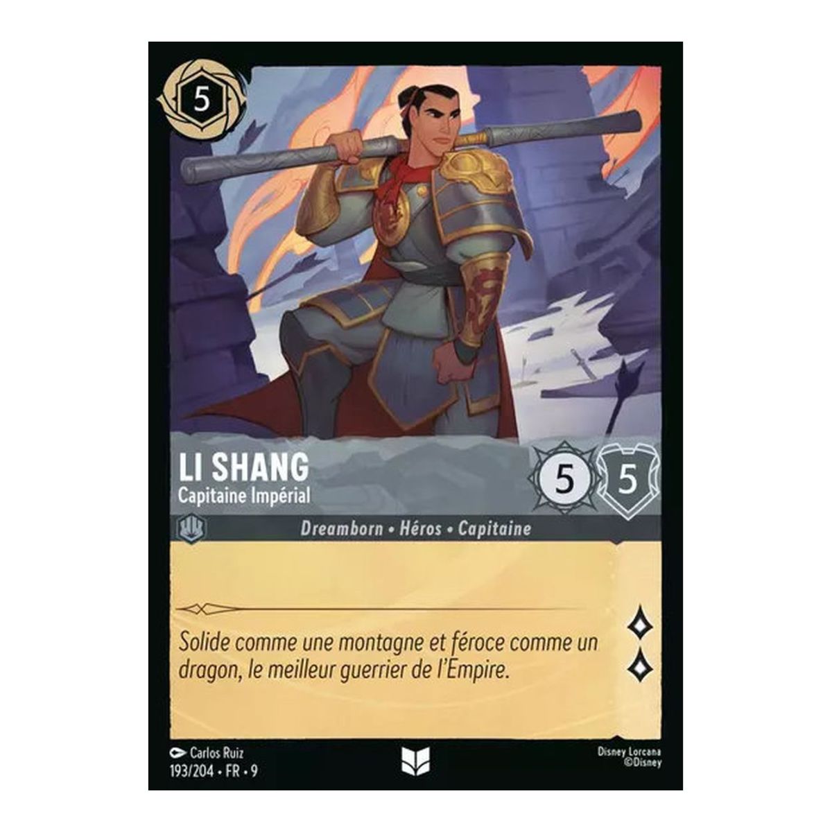Li Shang, Imperial Captain - 193/204 - FAB - Fabulous - Brilliant - Premium - French