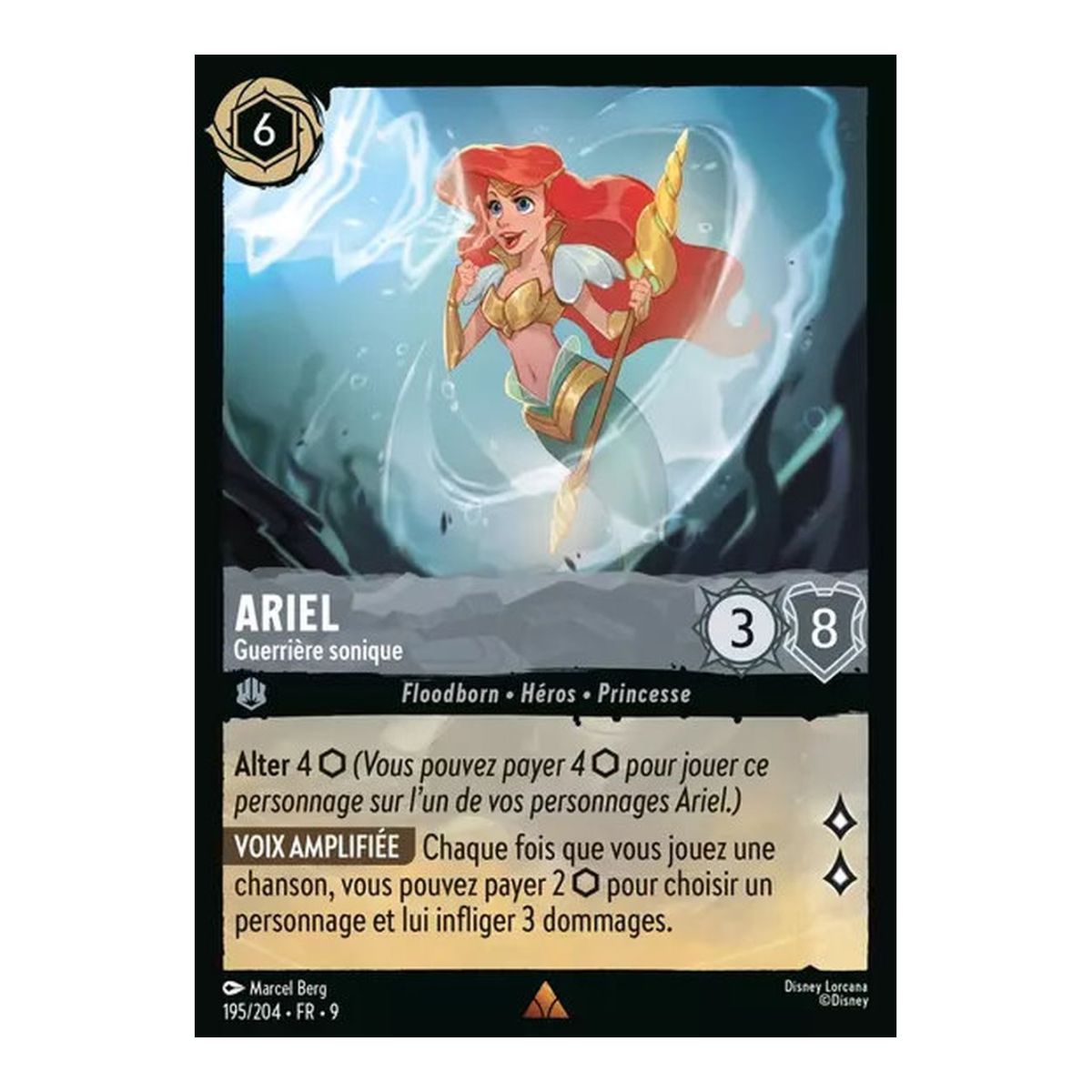 Ariel, Sonic Warrior - 195/204 - FAB - Fabulous - Rare - French