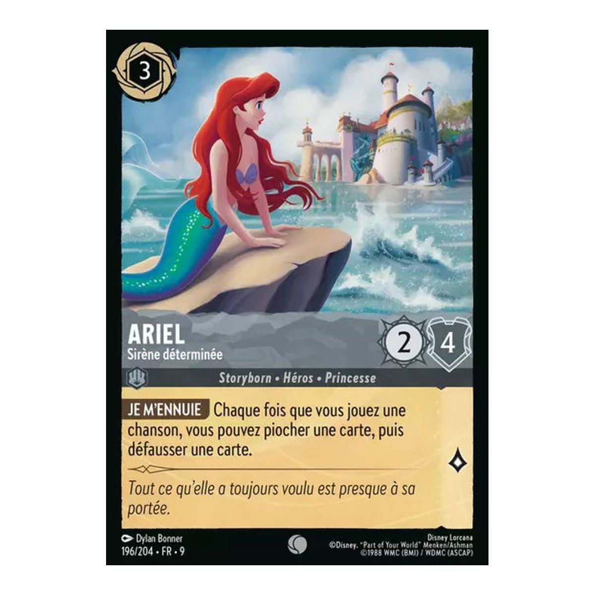 Ariel, Determined Mermaid - 196/204 - FAB - Fabulous - Common - French