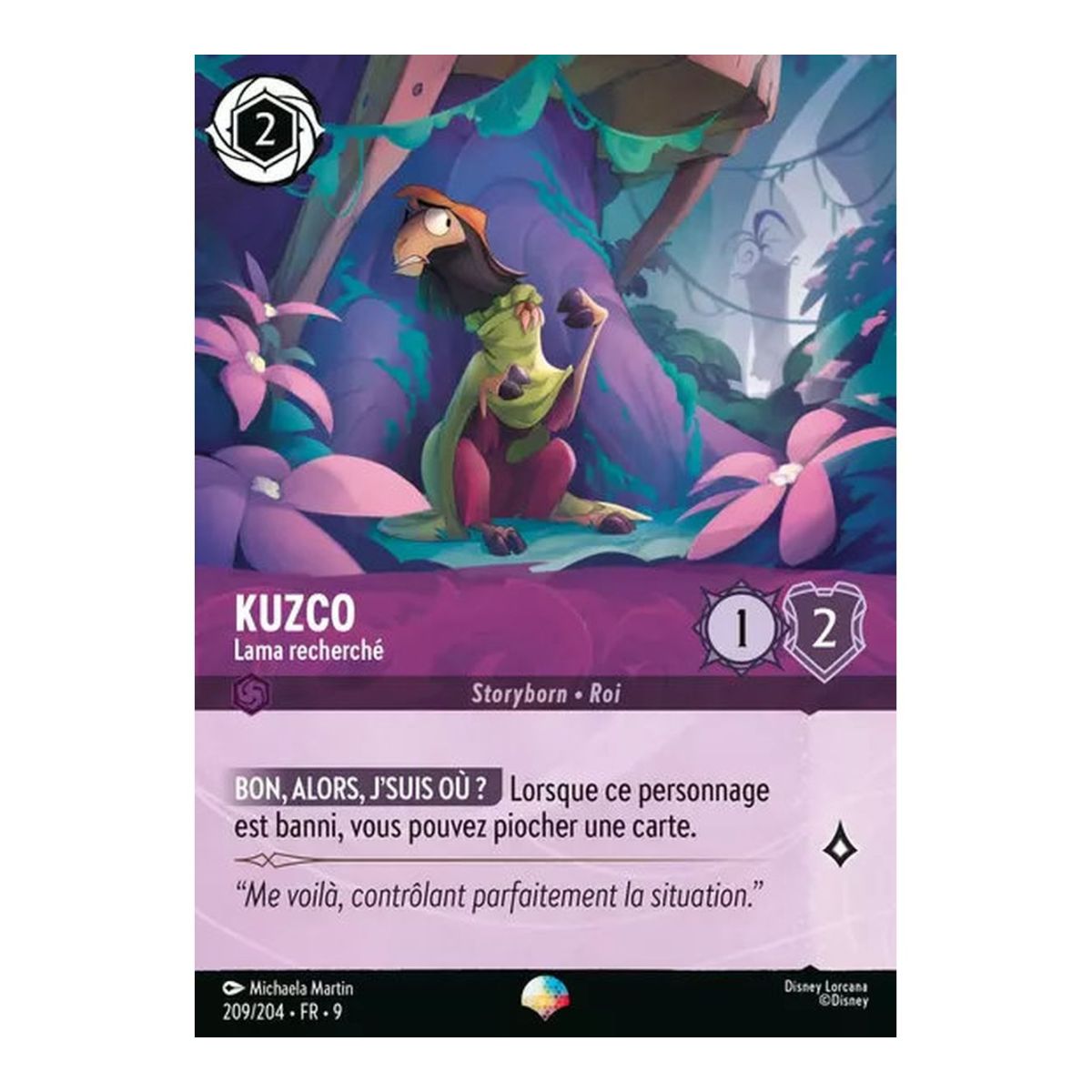 Kuzco, Wanted Llama - 209/204 - FAB - Fabulous - Epic - French