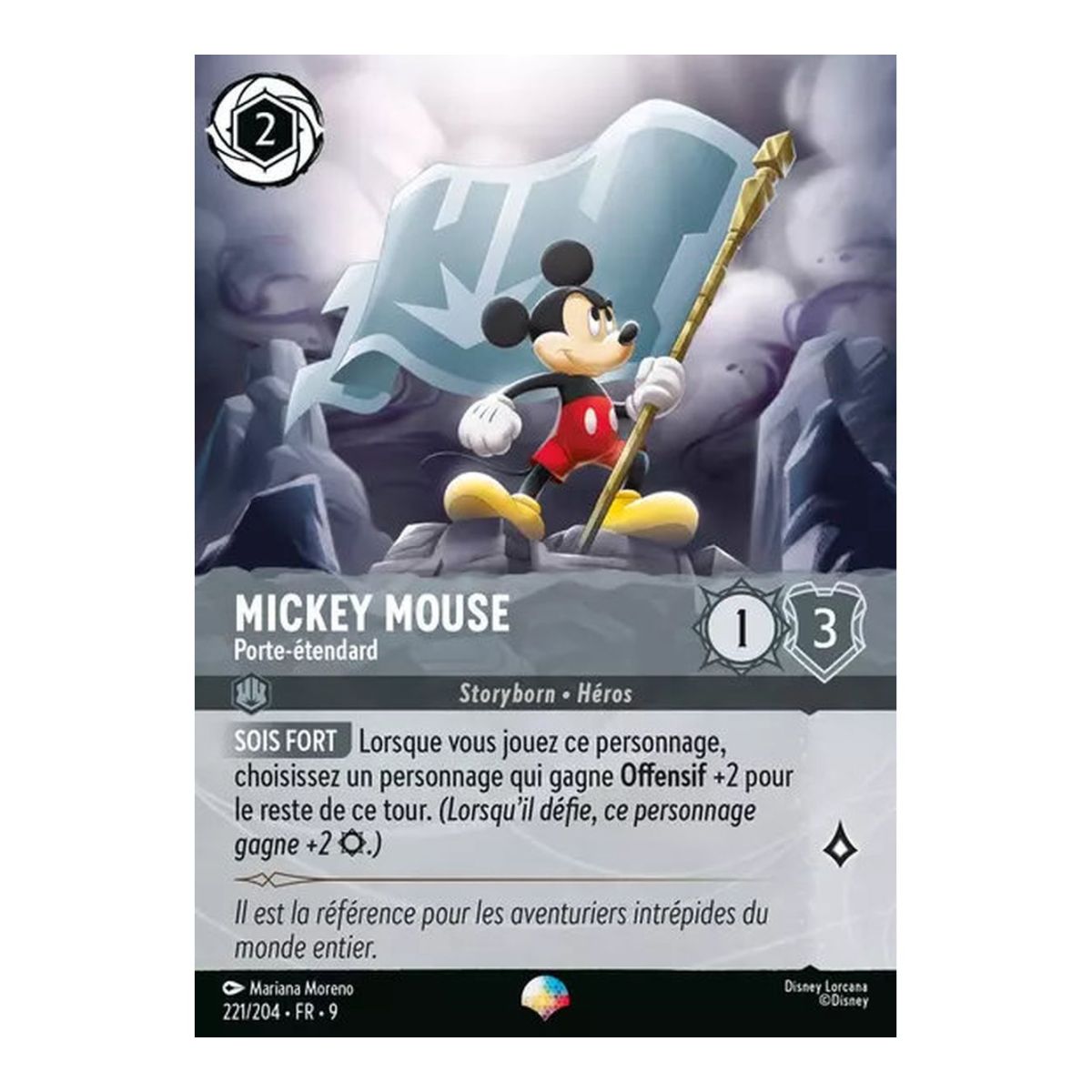 Mickey Mouse, Standard Bearer - 221/204 - FAB - Fabulous - Epic - French