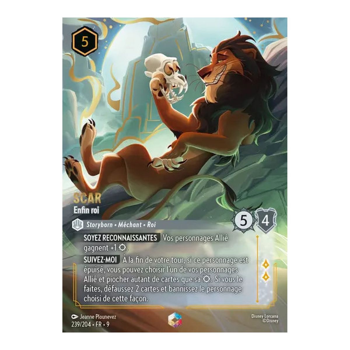 Scar, Finally King - 239/204 - FAB - Fabulous - Enchanted - French