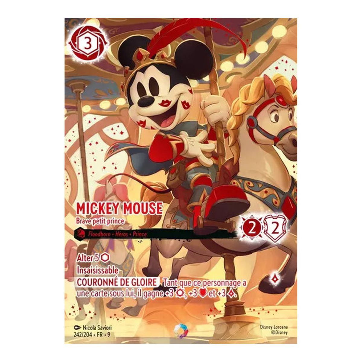 Mickey Mouse, Brave Little Prince - 242/204 - FAB - Fabulous - Iconic - French