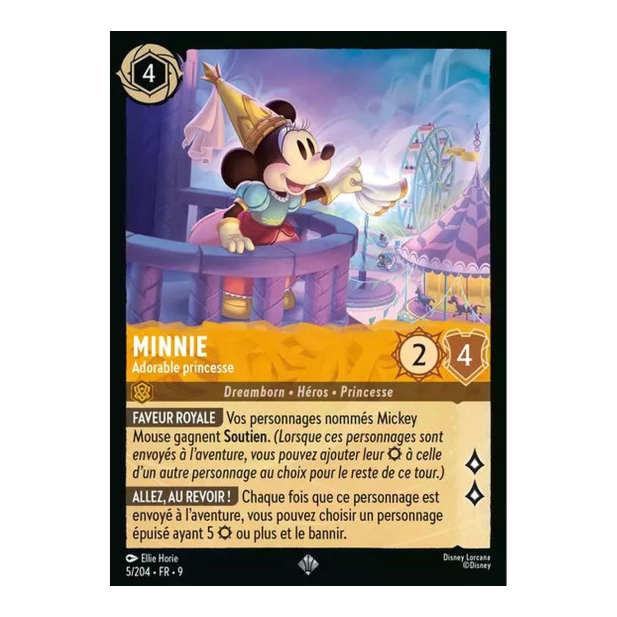 Minnie, Adorable Princess - 5/204 - FAB - Fabulous - Super Rare - French