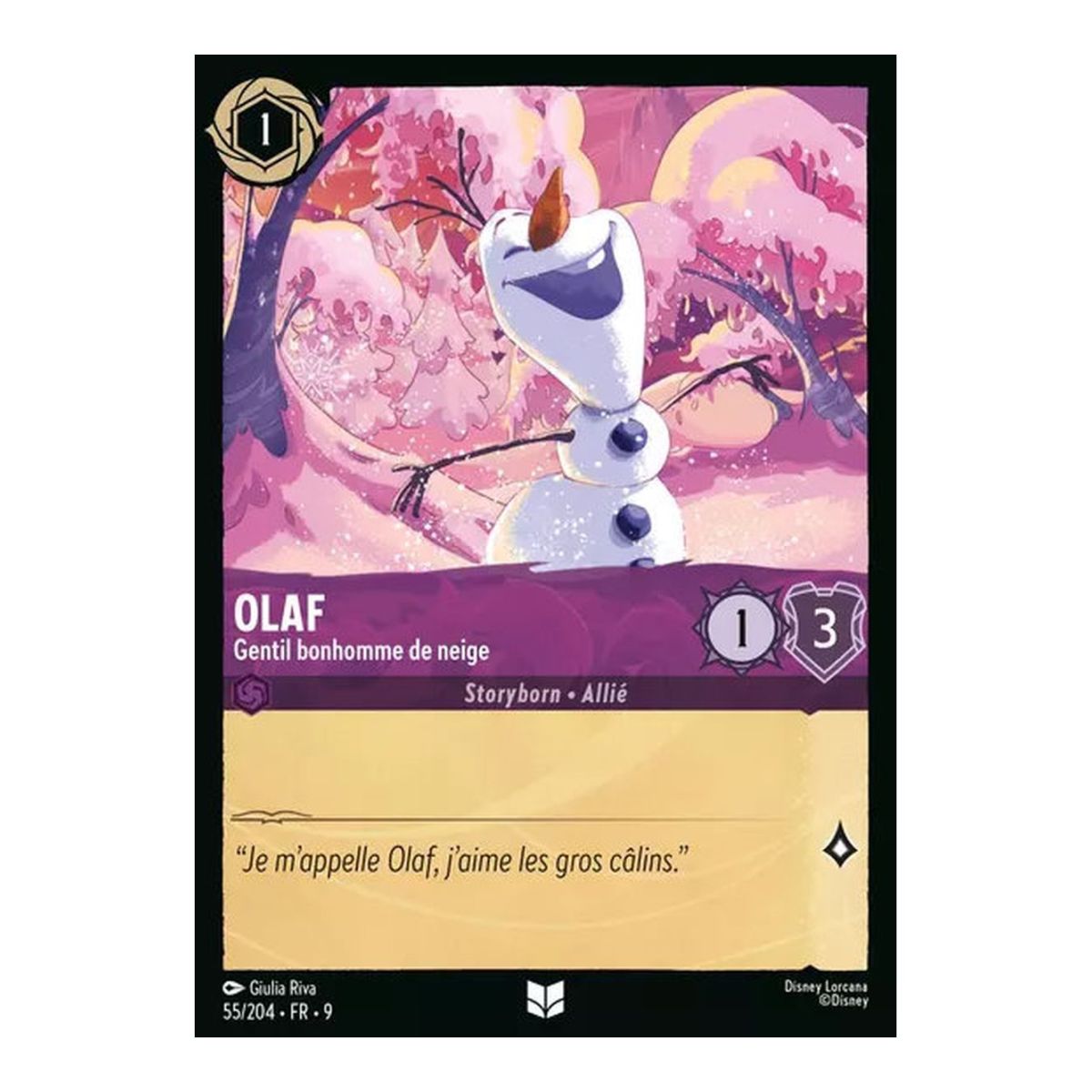 Olaf, the Gentle Snowman - 55/204 - FAB - Fabulous - Uncommon - French